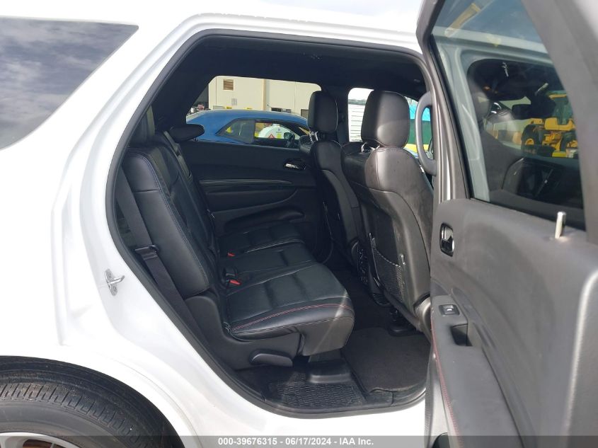 2022 Dodge Durango R/T Rwd VIN: 1C4SDHCT8NC226052 Lot: 39676315