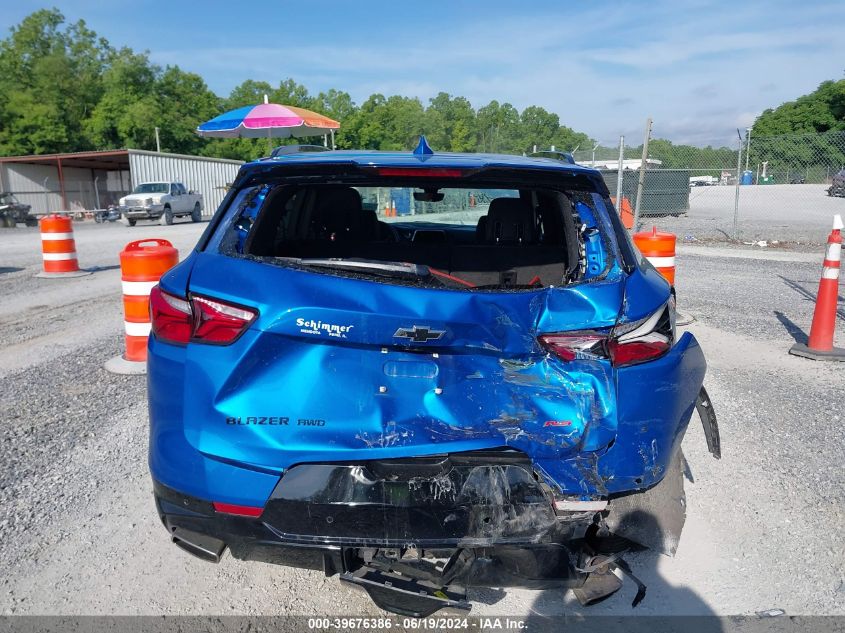 2021 Chevrolet Blazer Awd Rs VIN: 3GNKBKRS4MS501711 Lot: 39676386