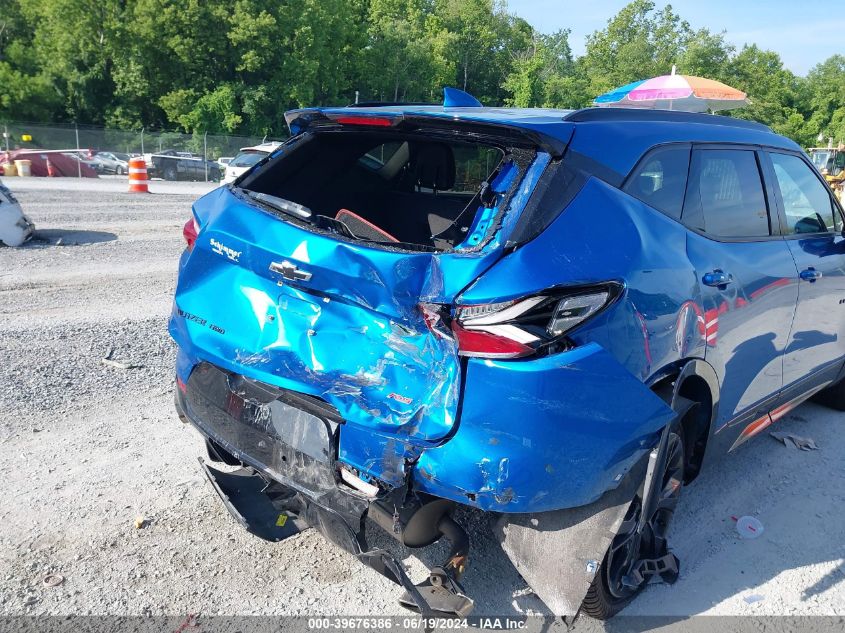 2021 Chevrolet Blazer Awd Rs VIN: 3GNKBKRS4MS501711 Lot: 39676386