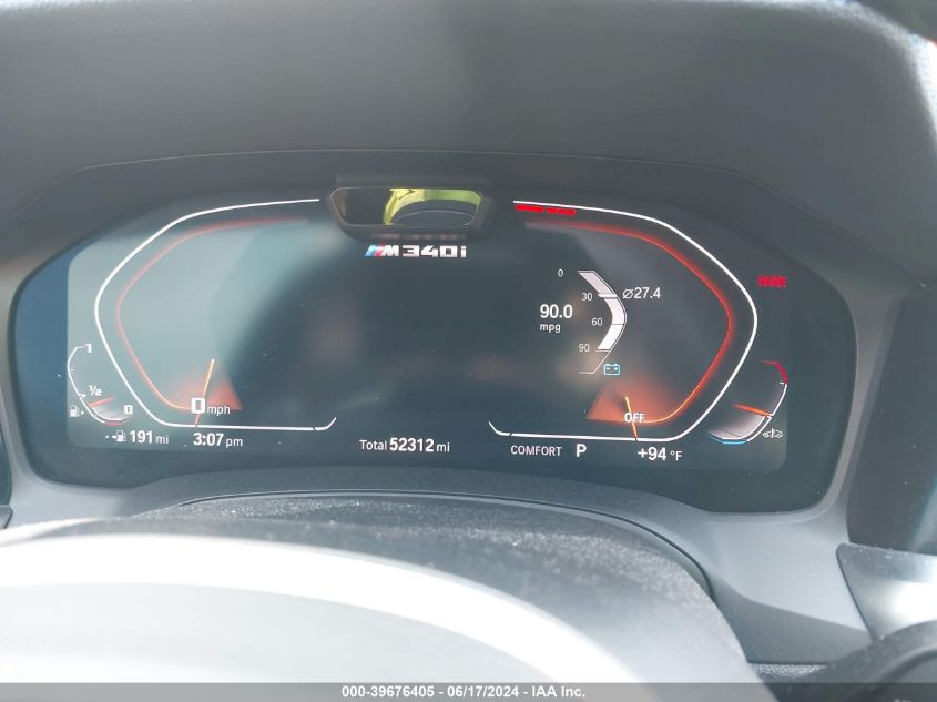 2020 BMW 3 Series M340I xDrive VIN: WBA5U9C07LFJ74754 Lot: 39676405