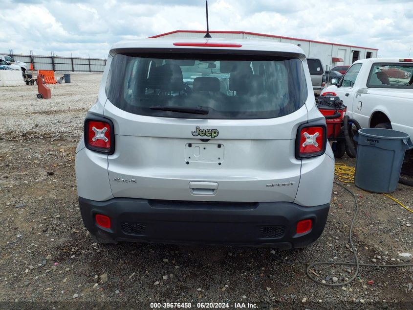 2019 Jeep Renegade Sport 4X4 VIN: ZACNJBAB6KPK02012 Lot: 39676458