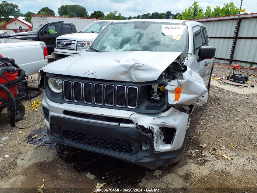2019 Jeep Renegade Sport 4X4 VIN: ZACNJBAB6KPK02012 Lot: 39676458
