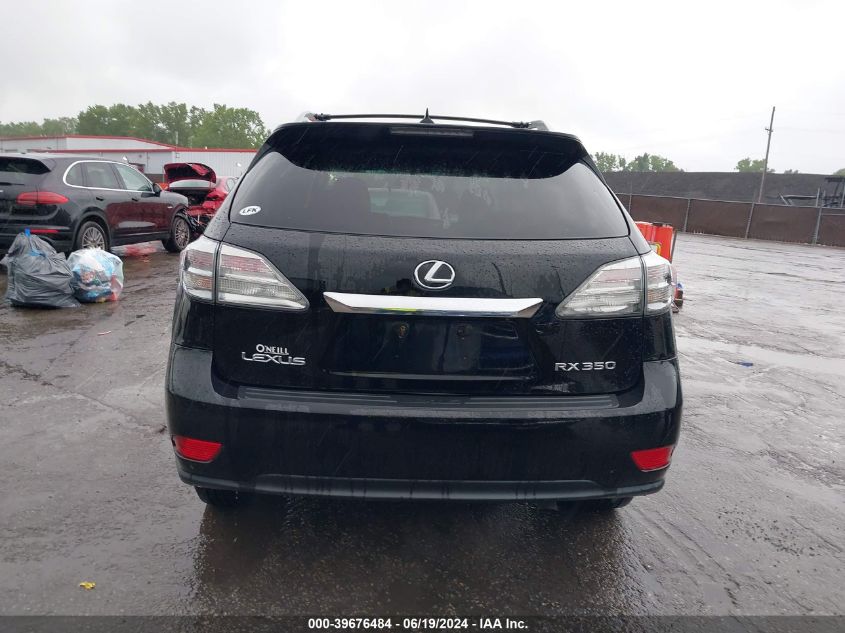 2010 Lexus Rx 350 350 VIN: 2T2BK1BA2AC052053 Lot: 39676484