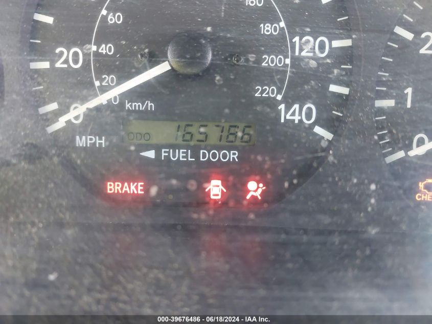 2000 Toyota Camry Xle V6 VIN: JT2BF28K5Y0287025 Lot: 39676486