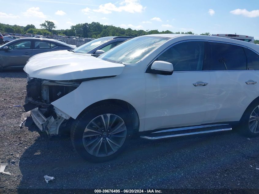 2017 Acura Mdx Technology VIN: 5FRYD3H53HB012762 Lot: 39676495