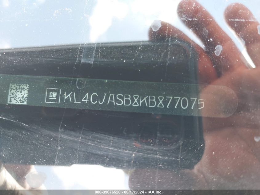 2019 Buick Encore Fwd Preferred VIN: KL4CJASB8KB877075 Lot: 39676520