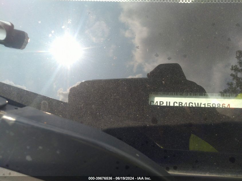 2016 Jeep Cherokee Latitude VIN: 1C4PJLCB4GW159864 Lot: 39676536