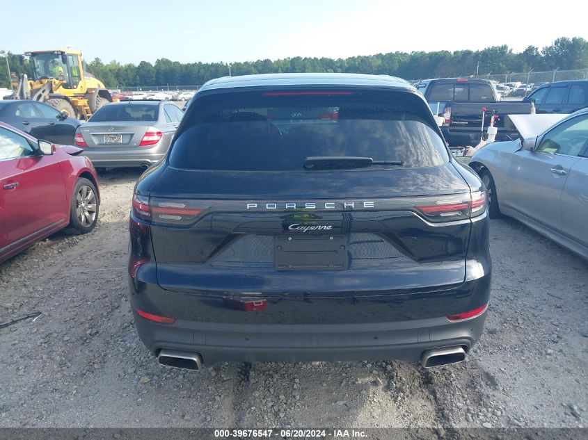 2020 Porsche Cayenne VIN: WP1AA2AY8LDA03452 Lot: 39676547