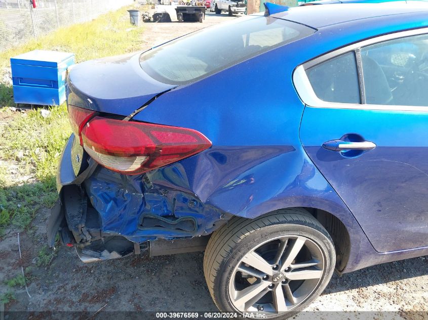 2017 Kia Forte Ex VIN: 3KPFL4A82HE111438 Lot: 39676569