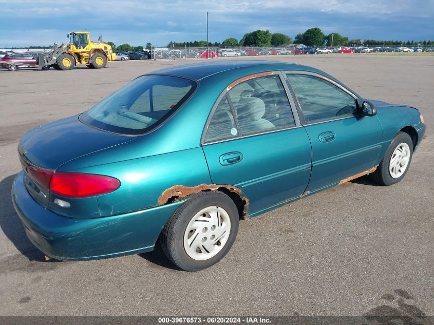 1997 Ford Escort Lx VIN: 1FALP13P8VW376107 Lot: 39676573