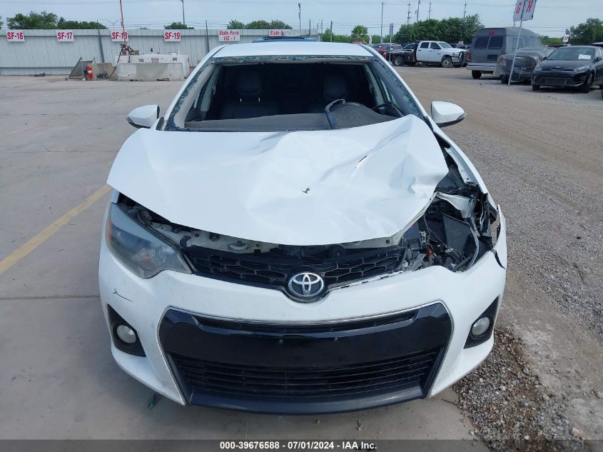 2016 Toyota Corolla S Plus VIN: 2T1BURHE7GC727332 Lot: 39676588