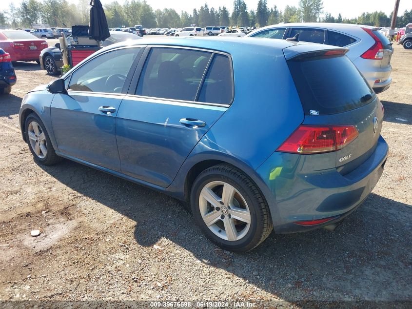 2017 Volkswagen Golf Tsi S 4-Door/Tsi Se 4-Door/Tsi Sel 4-Door/Tsi Wolfsburg Edition 4-Door VIN: 3VW217AU8HM000561 Lot: 39676598