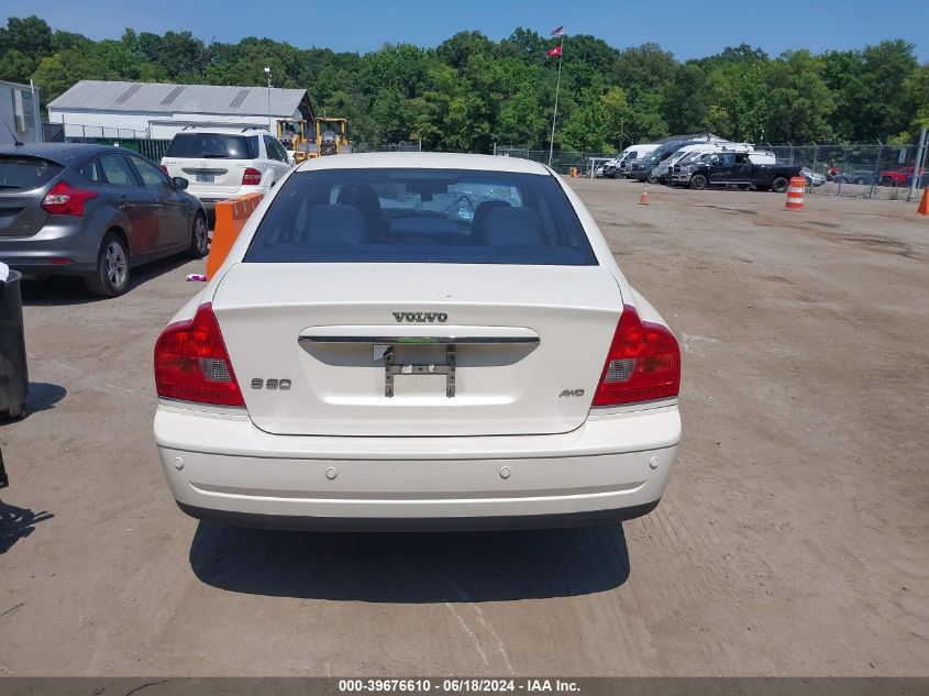 2006 Volvo S80 2.5T VIN: YV1TH592161428485 Lot: 39676610