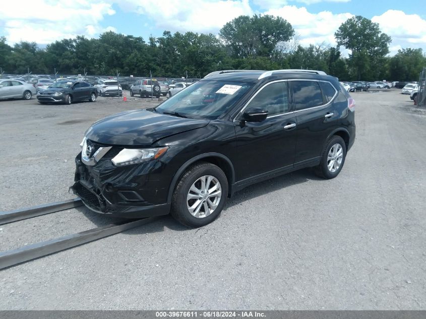 2015 Nissan Rogue Sv VIN: KNMAT2MV0FP509910 Lot: 39676611