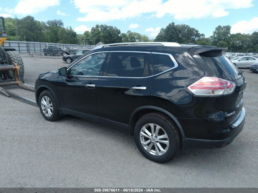 2015 Nissan Rogue Sv VIN: KNMAT2MV0FP509910 Lot: 39676611