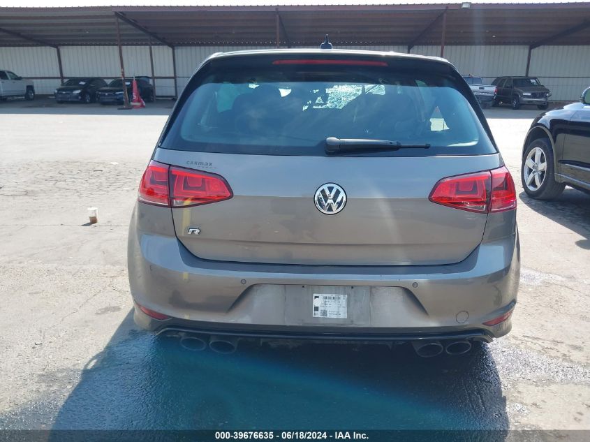 2016 Volkswagen Golf R 4-Door VIN: WVWUF7AU1GW279086 Lot: 39676635