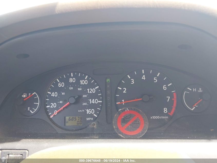 2001 Nissan Maxima Gxe/Se/Gle/20Th Anniv VIN: JN1CA31D21T605783 Lot: 39676648