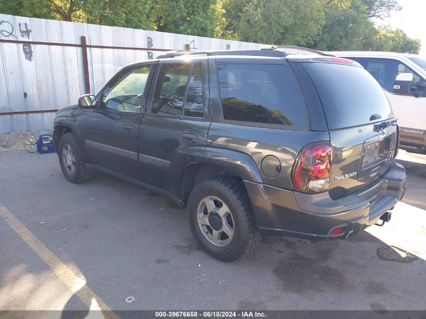 2005 Chevrolet Trailblazer Ls VIN: 1GNDT13S952182747 Lot: 39676658