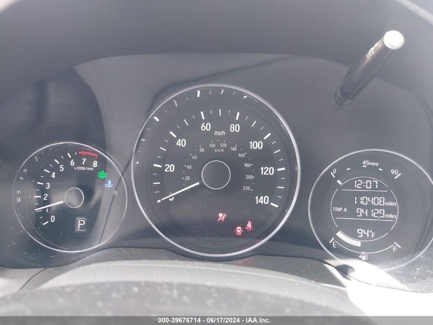 2017 Honda Hr-V Lx VIN: 3CZRU5H31HM725763 Lot: 39676714