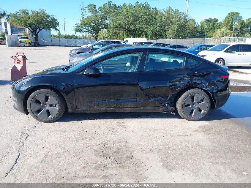 2023 Tesla Model 3 Rear-Wheel Drive VIN: 5YJ3E1EAXPF437151 Lot: 39676728