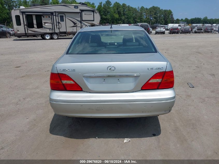 2002 Lexus Ls 430 VIN: JTHBN30F720076770 Lot: 39676820