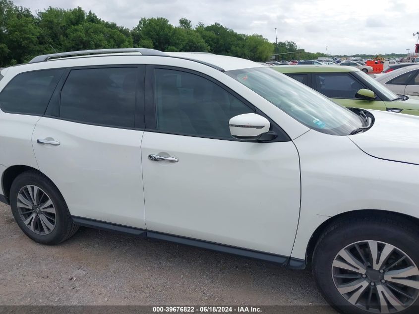 2017 Nissan Pathfinder Sv VIN: 5N1DR2MN3HC667837 Lot: 39676822