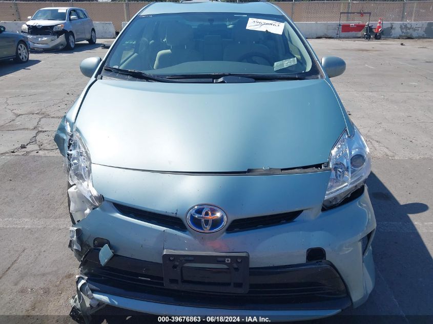 2015 Toyota Prius Two VIN: JTDKN3DU5F1971037 Lot: 39676863