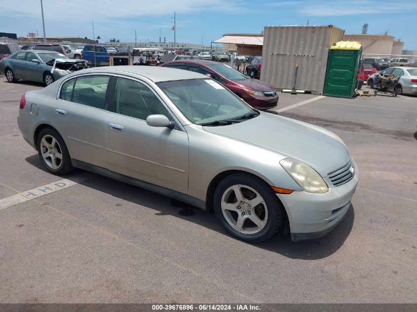 2004 Infiniti G35 VIN: JNKCV51EX4M610524 Lot: 39676896