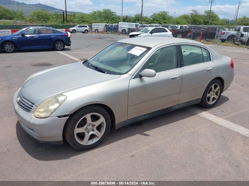 2004 Infiniti G35 VIN: JNKCV51EX4M610524 Lot: 39676896