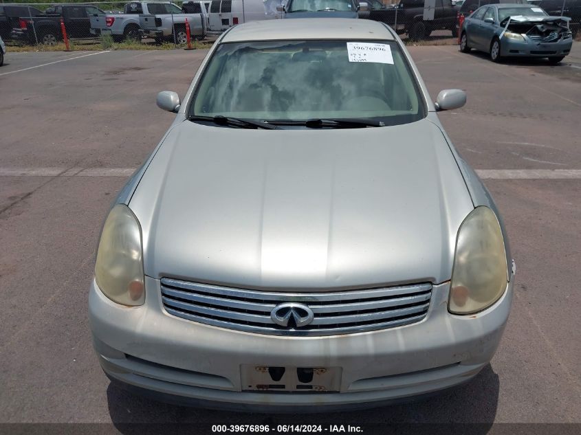 2004 Infiniti G35 VIN: JNKCV51EX4M610524 Lot: 39676896