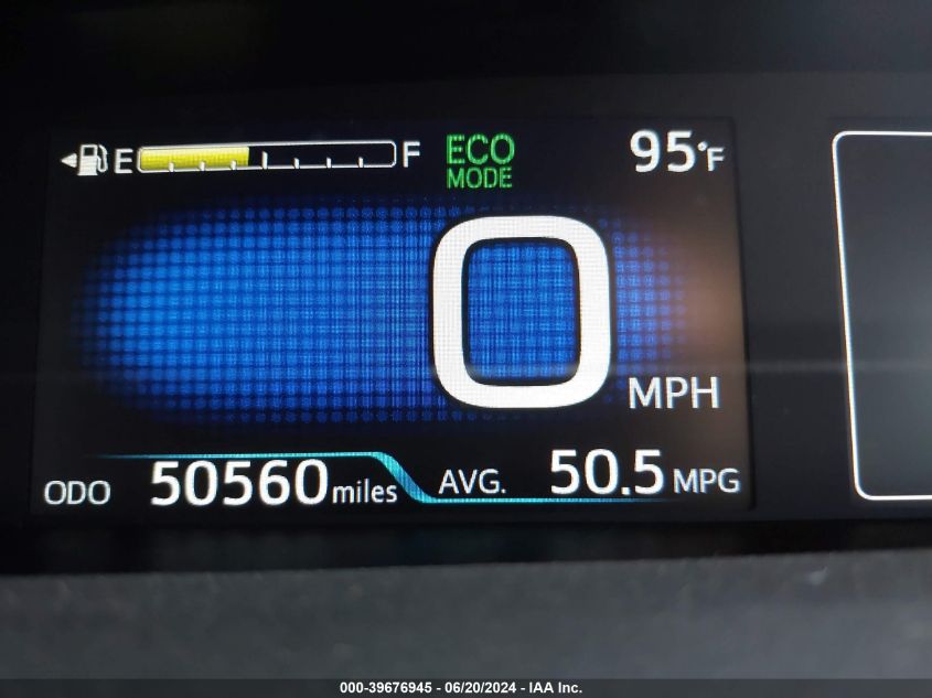 2016 Toyota Prius Four Touring VIN: JTDKARFU7G3513940 Lot: 39676945