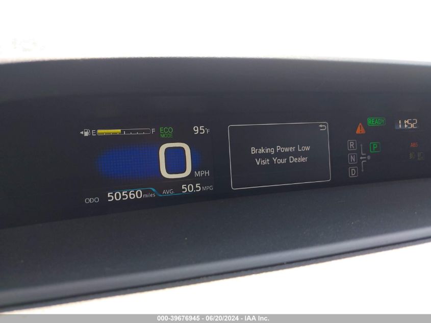 2016 Toyota Prius Four Touring VIN: JTDKARFU7G3513940 Lot: 39676945