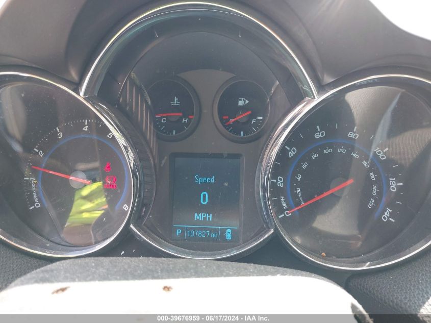 2012 Chevrolet Cruze 1Lt VIN: 1G1PF5SC5C7386498 Lot: 39676959