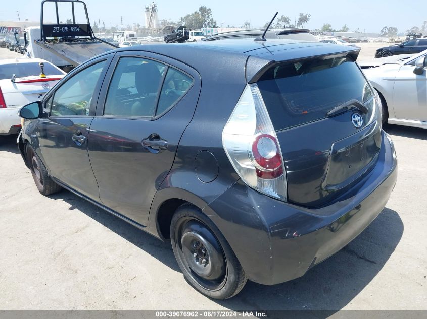 2013 Toyota Prius C Two VIN: JTDKDTB38D1548592 Lot: 39676962