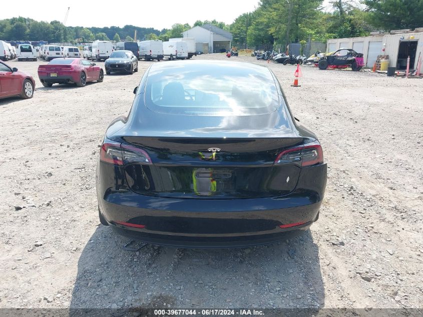 2023 Tesla Model 3 Rear-Wheel Drive VIN: 5YJ3E1EA3PF485252 Lot: 39677044