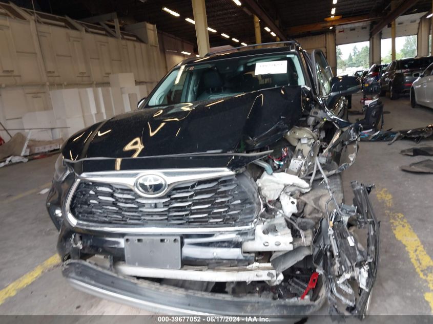 2021 Toyota Highlander Platinum VIN: 5TDFZRBH2MS093890 Lot: 39677052