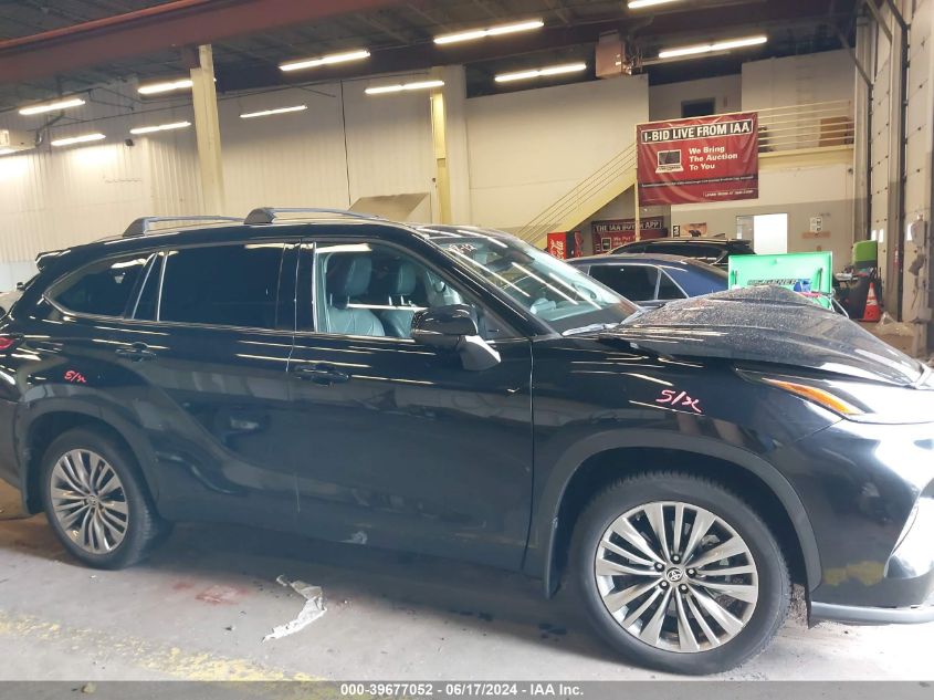 2021 Toyota Highlander Platinum VIN: 5TDFZRBH2MS093890 Lot: 39677052