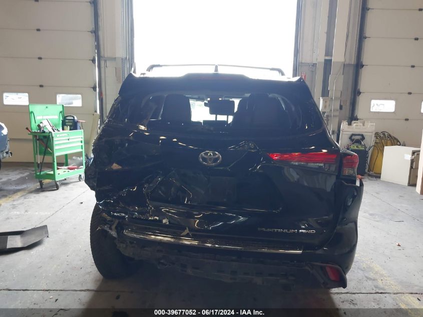 2021 Toyota Highlander Platinum VIN: 5TDFZRBH2MS093890 Lot: 39677052