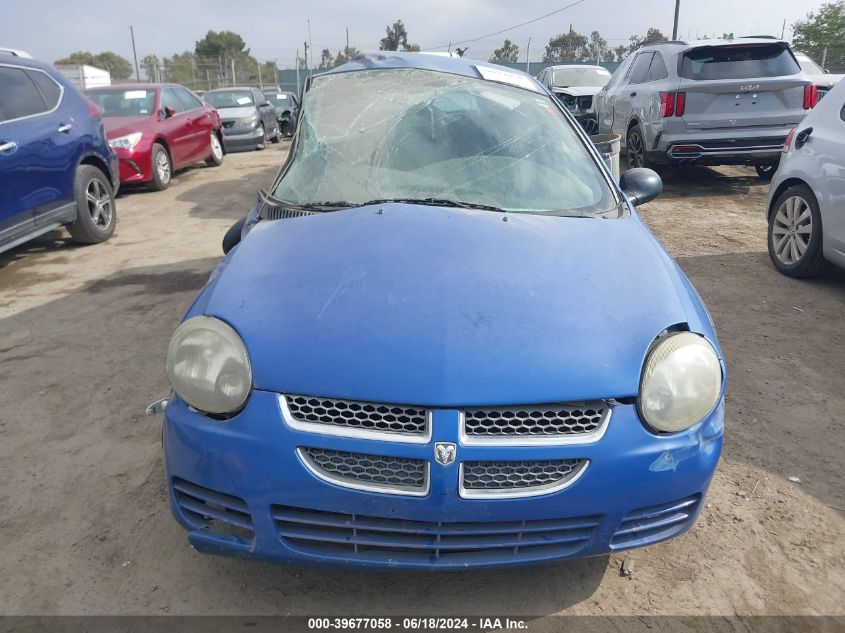 2005 Dodge Neon Sxt VIN: 1B3ES56C95D262597 Lot: 39677058