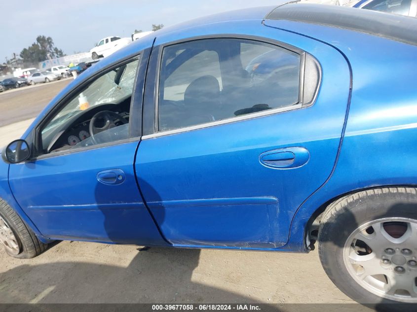 2005 Dodge Neon Sxt VIN: 1B3ES56C95D262597 Lot: 39677058