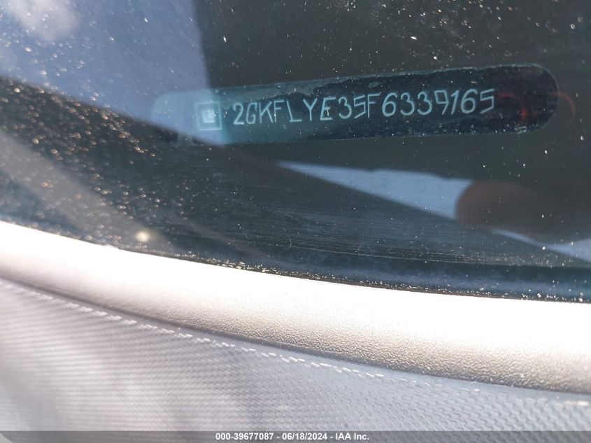 2015 GMC Terrain Slt-2 VIN: 2GKFLYE35F6339165 Lot: 39677087