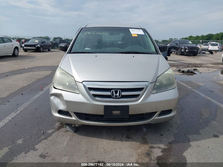 2006 Honda Odyssey Lx VIN: 5FNRL382X6B121067 Lot: 39677162