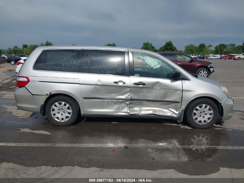 2006 Honda Odyssey Lx VIN: 5FNRL382X6B121067 Lot: 39677162