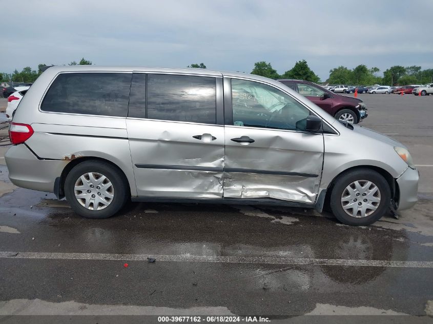 2006 Honda Odyssey Lx VIN: 5FNRL382X6B121067 Lot: 39677162