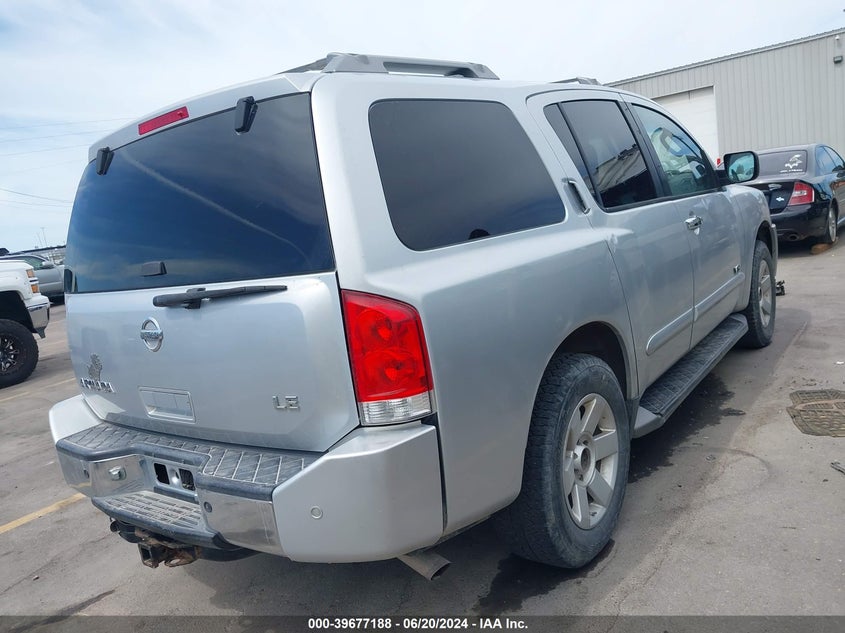 2005 Nissan Armada Se/Le VIN: 5N1AA08B05N704650 Lot: 39677188