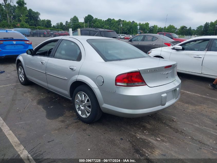 2004 Chrysler Sebring Limited VIN: 1C3AL66R34N259468 Lot: 39677228