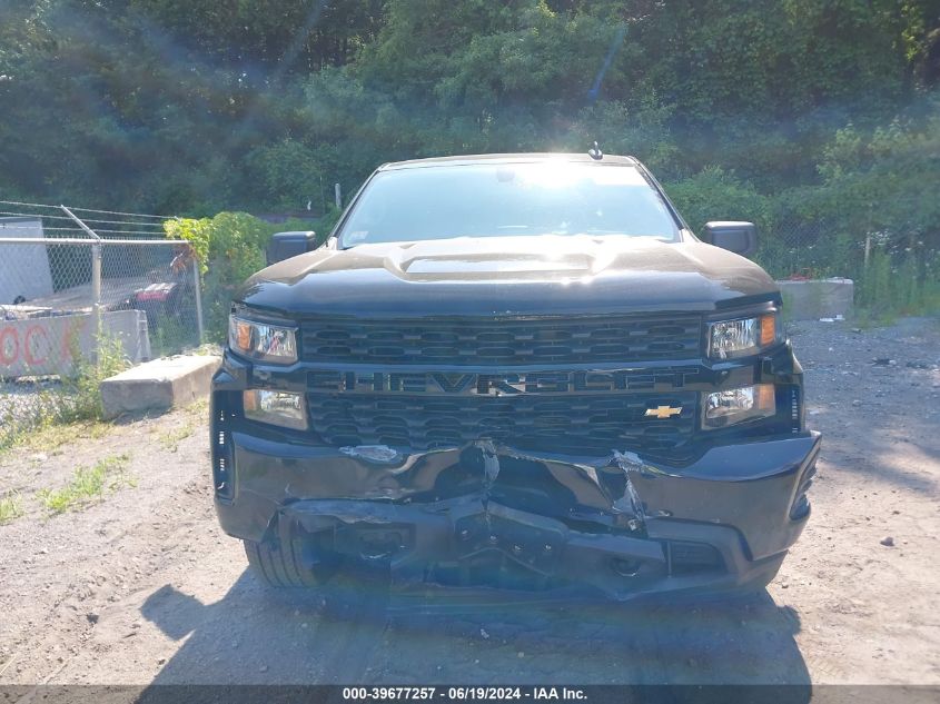 2021 Chevrolet Silverado 1500 4Wd Short Bed Custom VIN: 3GCPYBEKXMG295641 Lot: 39677257