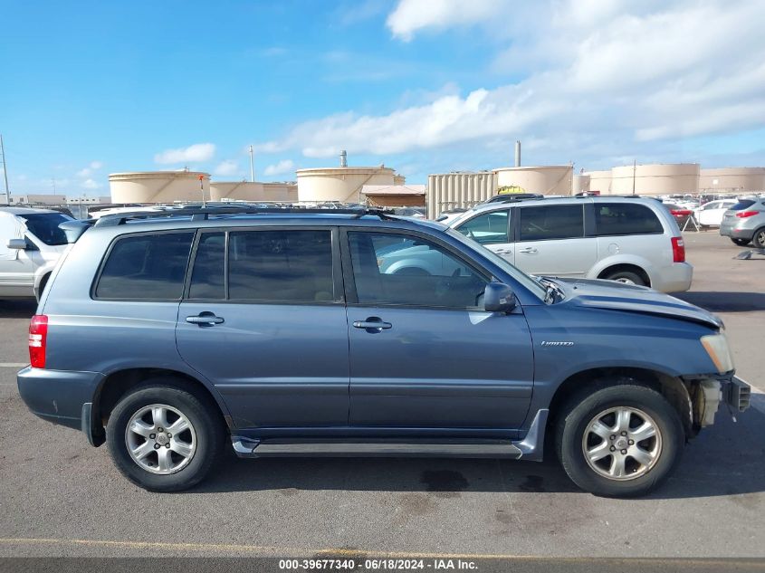 2003 Toyota Highlander Limited V6/V6 VIN: JTEGF21AX30075448 Lot: 39677340