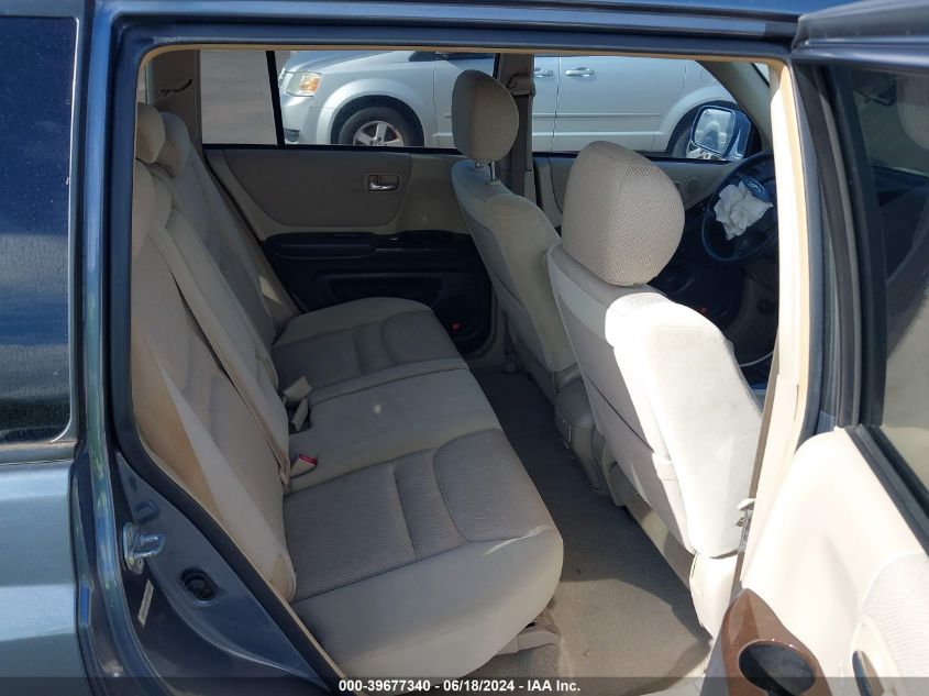 2003 Toyota Highlander Limited V6/V6 VIN: JTEGF21AX30075448 Lot: 39677340