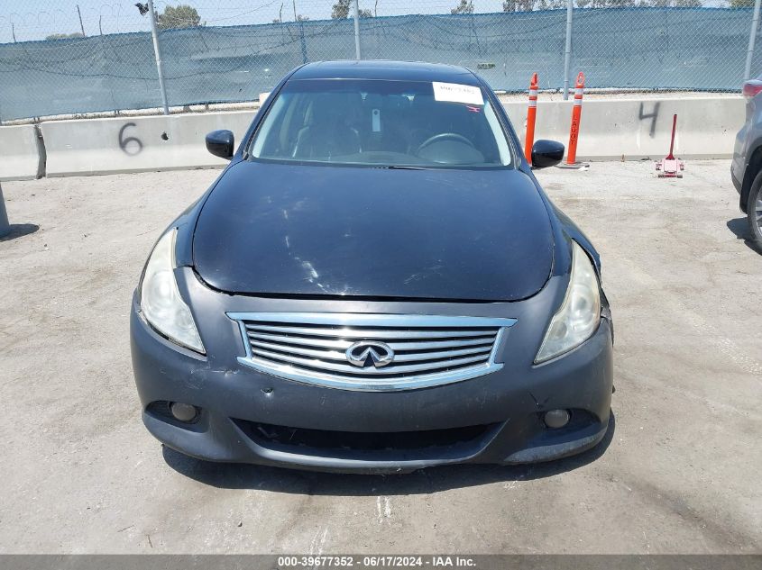 2013 Infiniti G37X VIN: JN1CV6AR4DM767396 Lot: 39677352